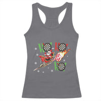 Christmas Dart Game Racerback Tank Top Funny Ho Ho Ho Dart Player Holiday Gift - Wonder Print Shop