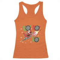 Christmas Dart Game Racerback Tank Top Funny Ho Ho Ho Dart Player Holiday Gift - Wonder Print Shop