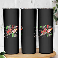 Christmas Dart Game Skinny Tumbler Funny Ho Ho Ho Dart Player Holiday Gift - Wonder Print Shop