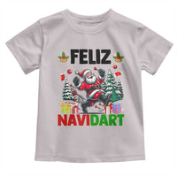 Dartist Feliz Navidart Toddler T Shirt Funny Santa Running From Darts Christmas Gift - Wonder Print Shop