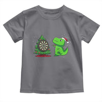 Christmas Dinosaur Dart Player Toddler T Shirt Funny Dino Lover - Wonder Print Shop