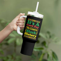 It Is A Good Day To Learn Black History Tumbler With Handle African American Pride Teacher Gift - Wonder Print Shop