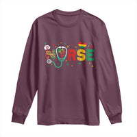Proud Black Nurse Long Sleeve Shirt Black History Month Gift - Wonder Print Shop