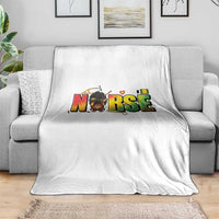 Proud Black Nurse Throw Blanket Black History Month Healthcare Gift - Wonder Print Shop