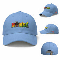 Proud Black Nurse Baseball Cap Black History Month Healthcare Gift