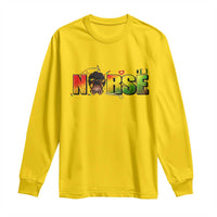 Proud Black Nurse Long Sleeve Shirt Black History Month Healthcare Gift - Wonder Print Shop