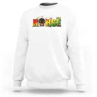 Proud Black Nurse Sweatshirt Black History Month Healthcare Gift - Wonder Print Shop