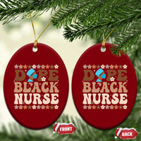 Dope Black Nurse Ceramic Ornament African American Black Nurse Gift - Wonder Print Shop