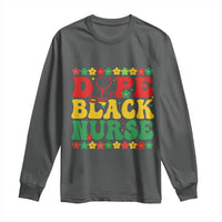 Melanin Queen Nursing Black History Month Gift Long Sleeve Shirt Dope Black Nurse