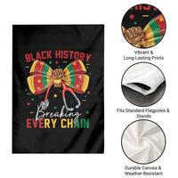 Black History Breaking Every Chain Garden Flag Gift For Black Nurse - Wonder Print Shop