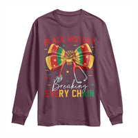 Black History Breaking Every Chain Long Sleeve Shirt Gift For Black Nurse - Wonder Print Shop