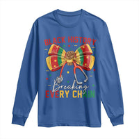 Black History Breaking Every Chain Long Sleeve Shirt Gift For Black Nurse - Wonder Print Shop