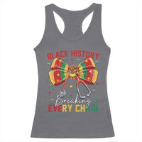Black History Breaking Every Chain Racerback Tank Top Gift For Black Nurse - Wonder Print Shop