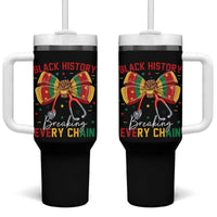Black History Breaking Every Chain Tumbler With Handle Gift For Black Nurse - Wonder Print Shop