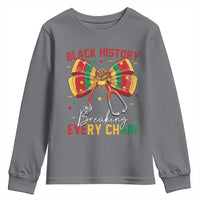 Black History Breaking Every Chain Youth Sweatshirt Gift For Black Nurse - Wonder Print Shop