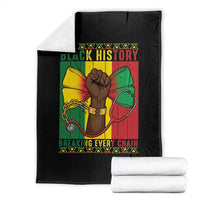 Breaking Every Chain Throw Blanket Black History Medical Professional Gift - Wonder Print Shop