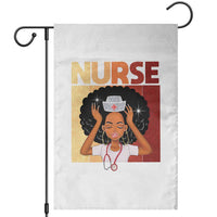 Strong Black Nurse Garden Flag Black History Medical Professional Gift - Wonder Print Shop