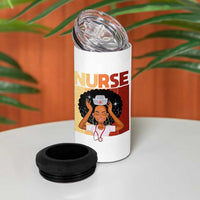 Strong Black Nurse 4 in 1 Can Cooler Tumbler Black History Medical Professional Gift - Wonder Print Shop