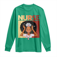 Strong Black Nurse Long Sleeve Shirt Black History Medical Professional Gift - Wonder Print Shop
