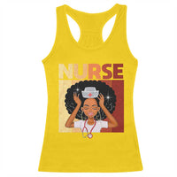 Strong Black Nurse Racerback Tank Top Black History Medical Professional Gift - Wonder Print Shop