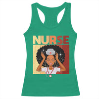 Strong Black Nurse Racerback Tank Top Black History Medical Professional Gift - Wonder Print Shop