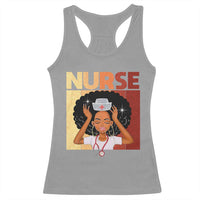 Strong Black Nurse Racerback Tank Top Black History Medical Professional Gift - Wonder Print Shop