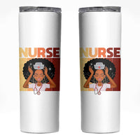 Strong Black Nurse Skinny Tumbler Black History Medical Professional Gift - Wonder Print Shop