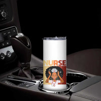 Strong Black Nurse Skinny Tumbler Black History Medical Professional Gift - Wonder Print Shop