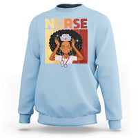 Strong Black Nurse Sweatshirt Black History Medical Professional Gift - Wonder Print Shop