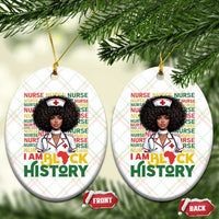 I Am Black History Ceramic Ornament Black History Month Nurse Gift - Wonder Print Shop