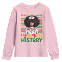 I Am Black History Youth Sweatshirt Black History Month Nurse Gift - Wonder Print Shop
