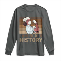 Proud Black Nurse Long Sleeve Shirt I Am Black History - Wonder Print Shop