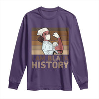 Proud Black Nurse Long Sleeve Shirt I Am Black History - Wonder Print Shop