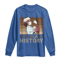 Proud Black Nurse Long Sleeve Shirt I Am Black History - Wonder Print Shop