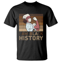 Proud Black Nurse T Shirt I Am Black History - Wonder Print Shop