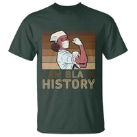 Proud Black Nurse T Shirt I Am Black History - Wonder Print Shop