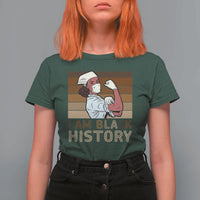 Proud Black Nurse T Shirt For Women I Am Black History - Wonder Print Shop