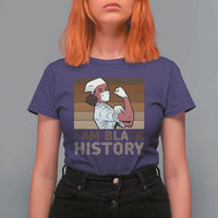 Proud Black Nurse T Shirt For Women I Am Black History - Wonder Print Shop