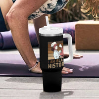 Proud Black Nurse Tumbler With Handle I Am Black History - Wonder Print Shop