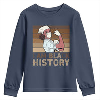 Proud Black Nurse Youth Sweatshirt I Am Black History - Wonder Print Shop