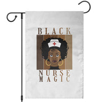 Black Nurse Magic Garden Flag Black History Month Nurse Gift - Wonder Print Shop