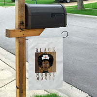Black Nurse Magic Garden Flag Black History Month Nurse Gift - Wonder Print Shop