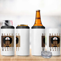 Black Nurse Magic 4 in 1 Can Cooler Tumbler Black History Month Nurse Gift - Wonder Print Shop