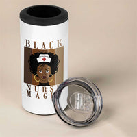 Black Nurse Magic 4 in 1 Can Cooler Tumbler Black History Month Nurse Gift - Wonder Print Shop