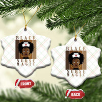 Black Nurse Magic Ceramic Ornament Black History Month Nurse Gift - Wonder Print Shop