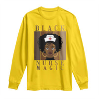 Black Nurse Magic Long Sleeve Shirt Black History Month Nurse Gift - Wonder Print Shop