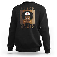 Black Nurse Magic Sweatshirt Black History Month Nurse Gift - Wonder Print Shop