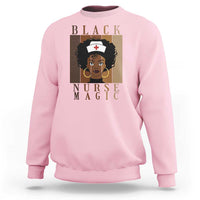 Black Nurse Magic Sweatshirt Black History Month Nurse Gift - Wonder Print Shop