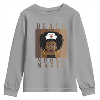 Black Nurse Magic Youth Sweatshirt Black History Month Nurse Gift - Wonder Print Shop