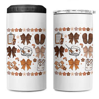 Proud Black Nurse 4 in 1 Can Cooler Tumbler Gift For African Nurse Black History - Wonder Print Shop